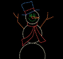 Gingerbread & Snowman Light Displays