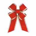 Canada Red with Silver Trim Nylon Bow