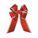 Red Silver Trim Mylar Bow