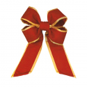 Old Glory Red Gold Trim Nylon Bow