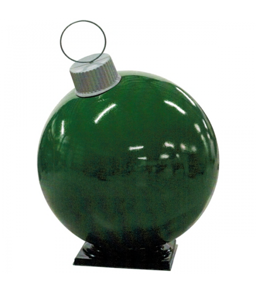 Green Fiberglass Ornament with Cap