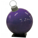 Purple Fiberglass Ornament with Cap