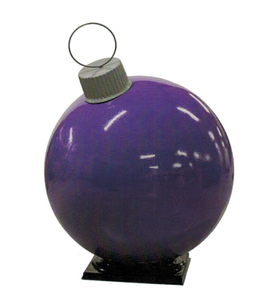 Purple Fiberglass Ornament with Cap