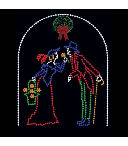 8' x 10' Arch with Kissing Ball