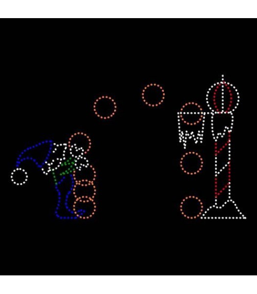 11' x 18' Elf Playing Basketball