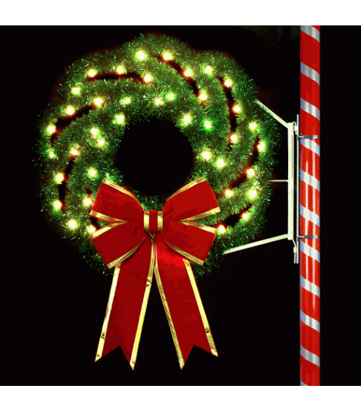 4' Elegant Wreath with Bows
