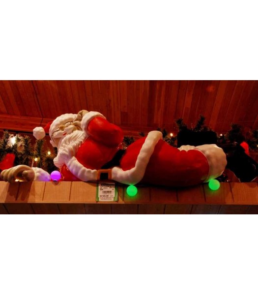 Laying Santa