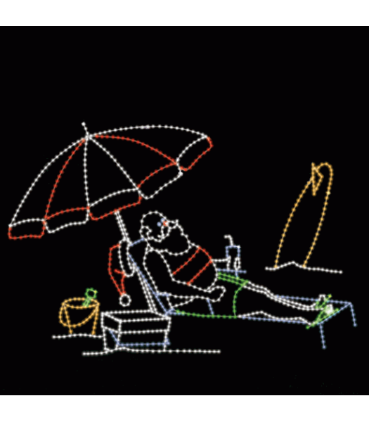 10' x 15' Sunning Santa