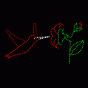 10' Animated Hummingbird with Flower