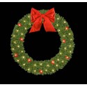 Mountain Pine Wreath with Red Ball Clusters