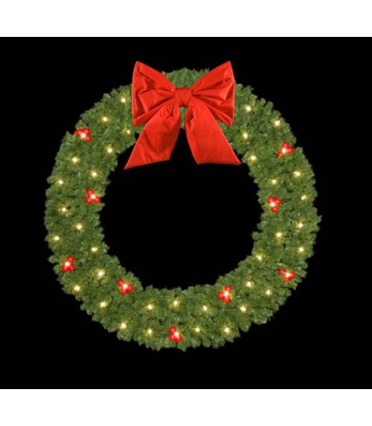 Mountain Pine Wreath with Red Ball Clusters