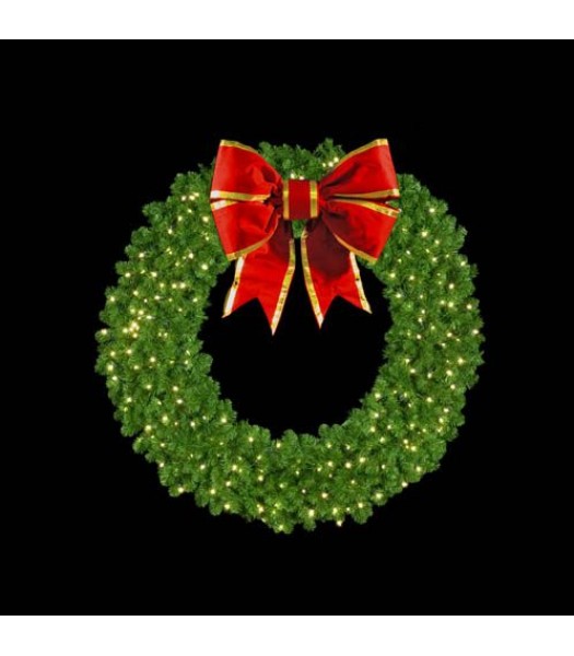 Mountain Pine Wreath with LED Mini Lights