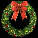 Mountain Pine Wreath with LED C7 Bulbs