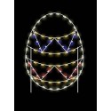 5' Easter Egg - Two Zigzag Stipes