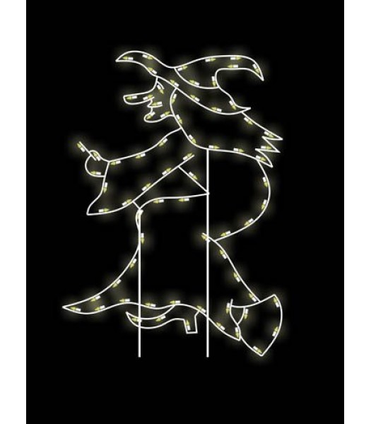 6' Witch on Broomstick