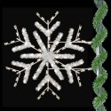 5' Enhanced Deluxe Forked Snowflake