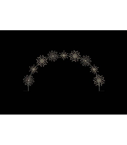 25' Deluxe Snowflake Arch
