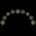 25' x 16.5' Winterfest Diamond Snowflake Arch